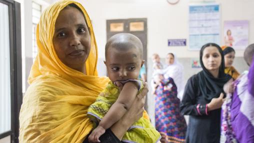 Women at health center